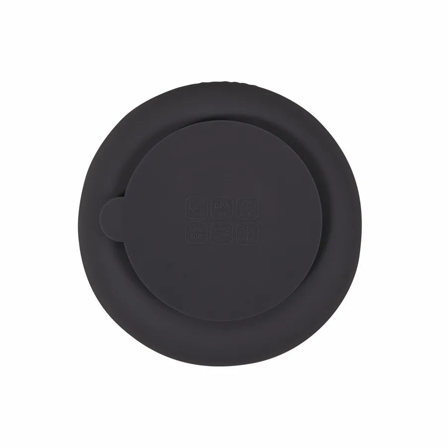 Farfurii din silicon cu ventuză, set de 2 bucăți, stone grey