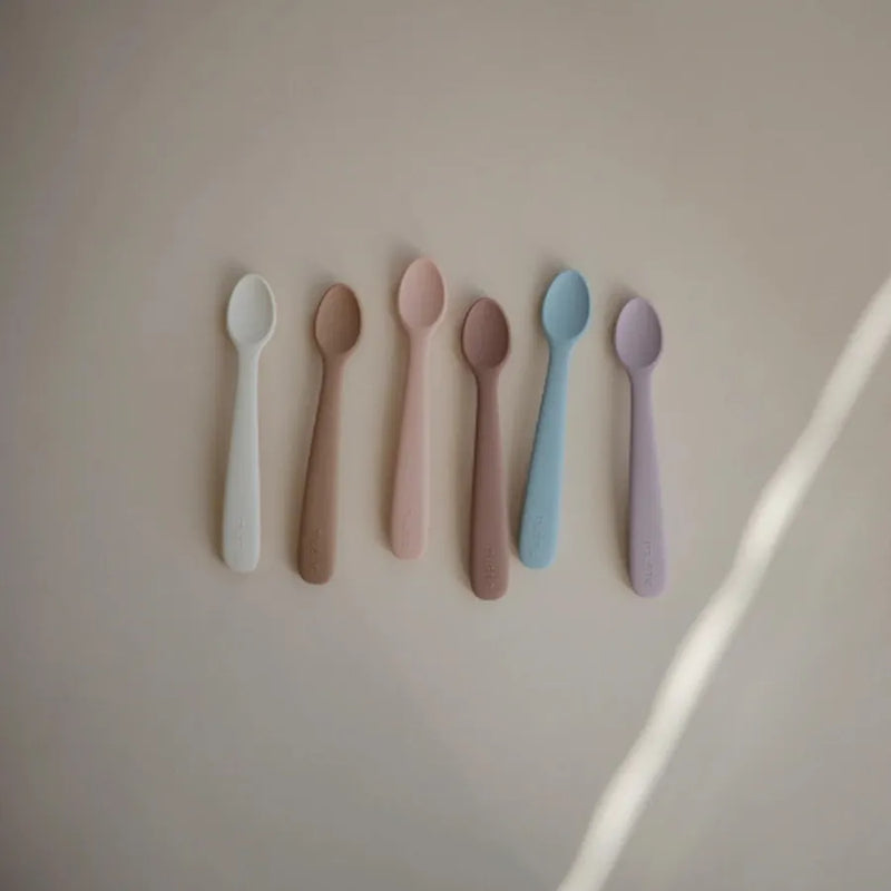 Lingurițe din silicon, set de 2 bucăți, soft lilac