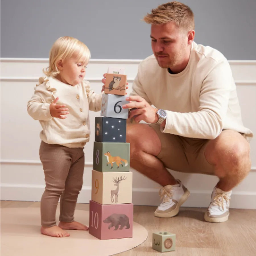 Cuburi stivuibile din carton, nordic animals