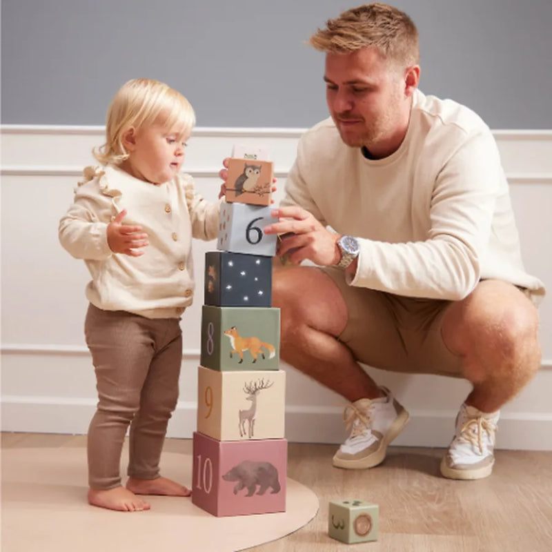 Cuburi stivuibile din carton, nordic animals