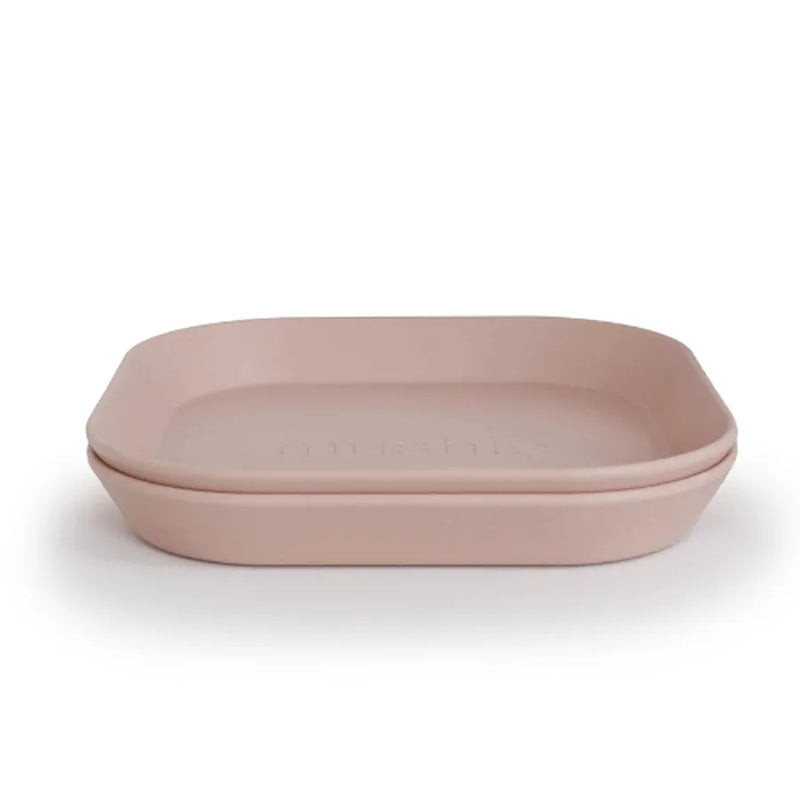 Farfurii pătrate, set 2 bucăți, Blush