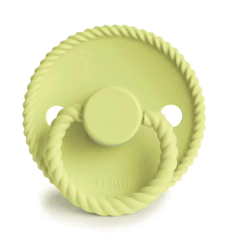 Suzetă din silicon Rope, green tea