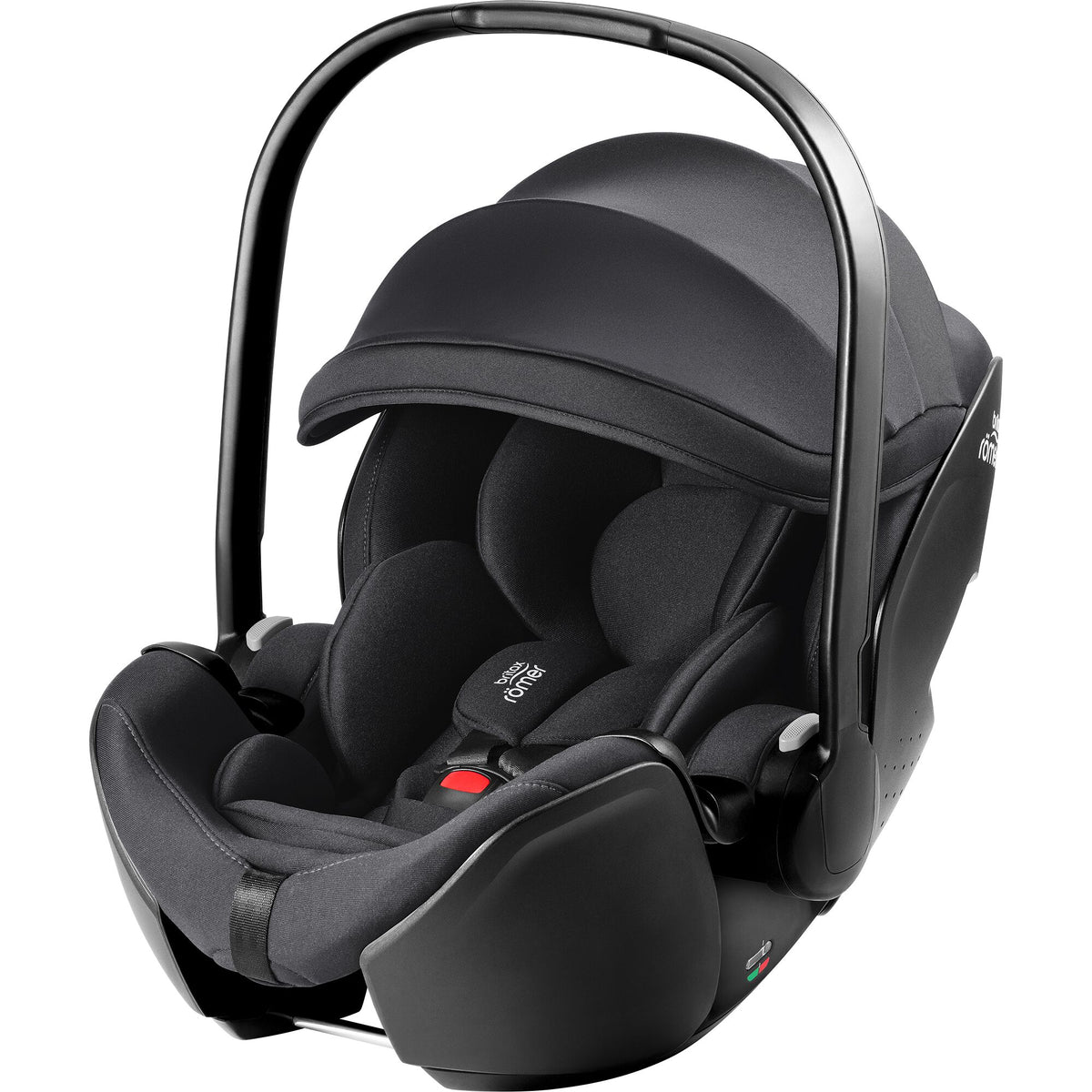 Scaun auto tip scoică pentru copii Britax Römer, reclinabil, 0-15 luni, 40-85 cm, 0-13 kg, BABY-SAFE PRO, deep black