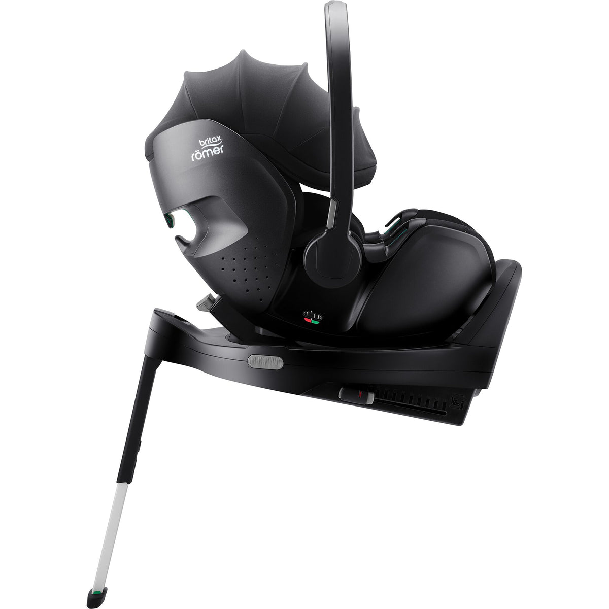 Scaun auto tip scoică pentru copii Britax Römer, reclinabil, 0-15 luni, 40-85 cm, 0-13 kg, BABY-SAFE PRO, deep black