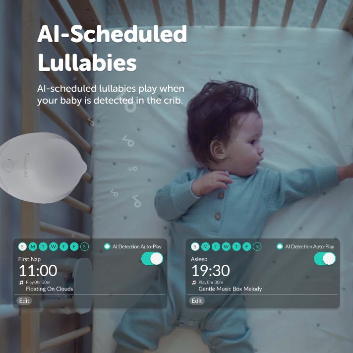 Dispozitiv inteligent WiFi de monitorizare video pentru bebeluși, CuboAi Smart Baby Monitor 3