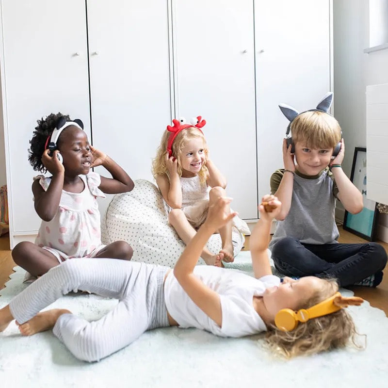 Căști audio cu urechi magnetice KIDYEARS, wolf