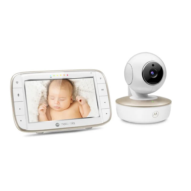 Dispozitiv de monitorizare video pentru bebelusi, Motorola VM855 Connect, Alba