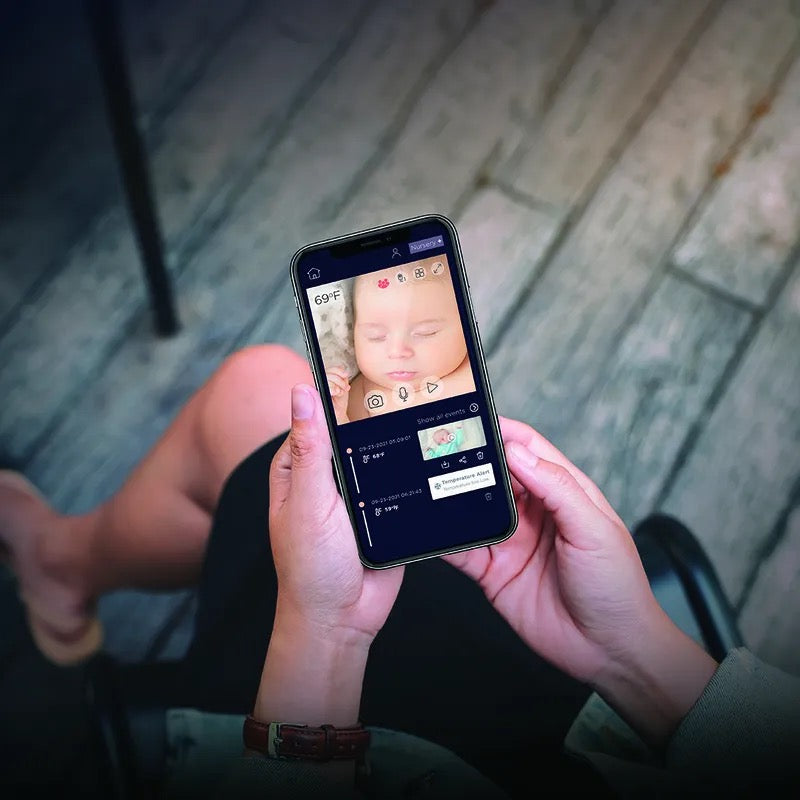 Dispozitiv de monitorizare video pentru bebelusi, Motorola VM855 Connect, Alba