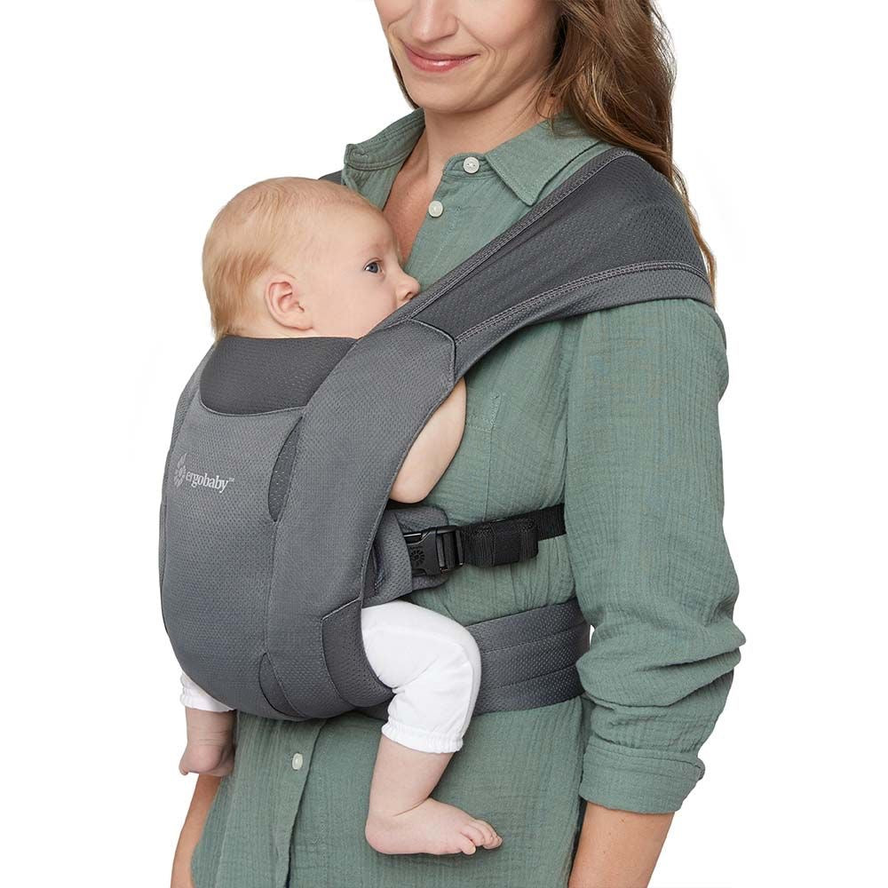 Marsupiu Ergobaby Embrace Soft Air Mesh - Wasted Black