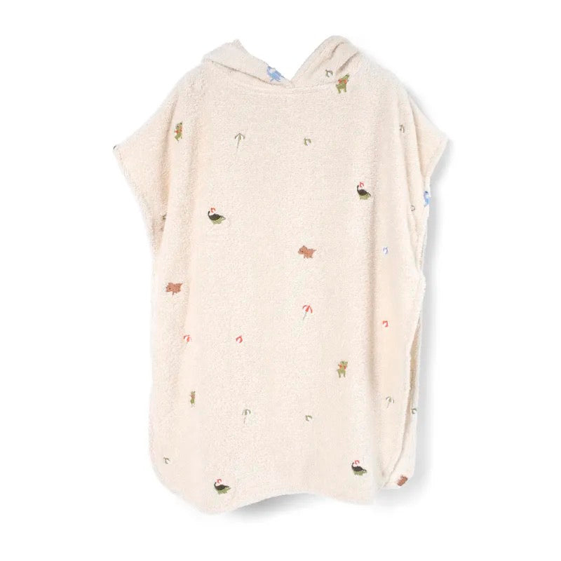 Halat de baie tip Poncho din bumbac organic, 85 x 52 cm