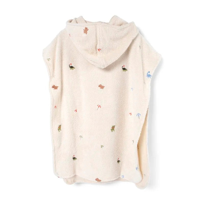 Halat de baie tip Poncho din bumbac organic, 85 x 52 cm