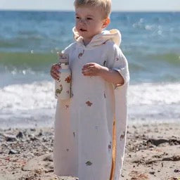 Halat de baie tip Poncho din bumbac organic, 85 x 52 cm