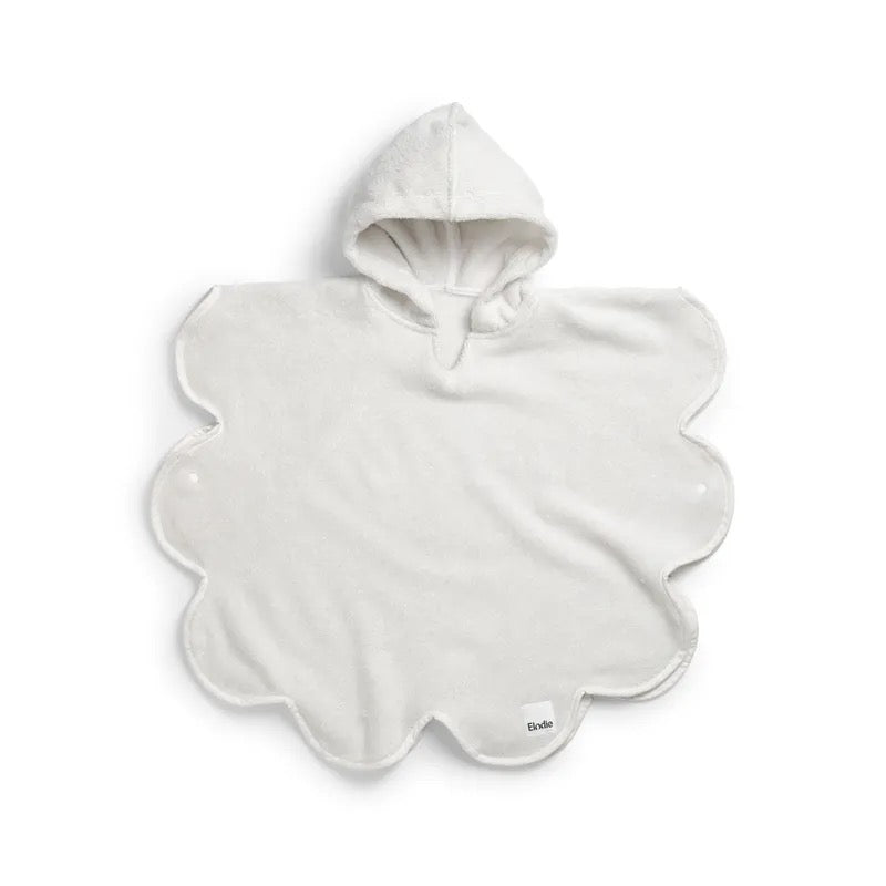 Halat pentru baie de tip poncho din bumbac