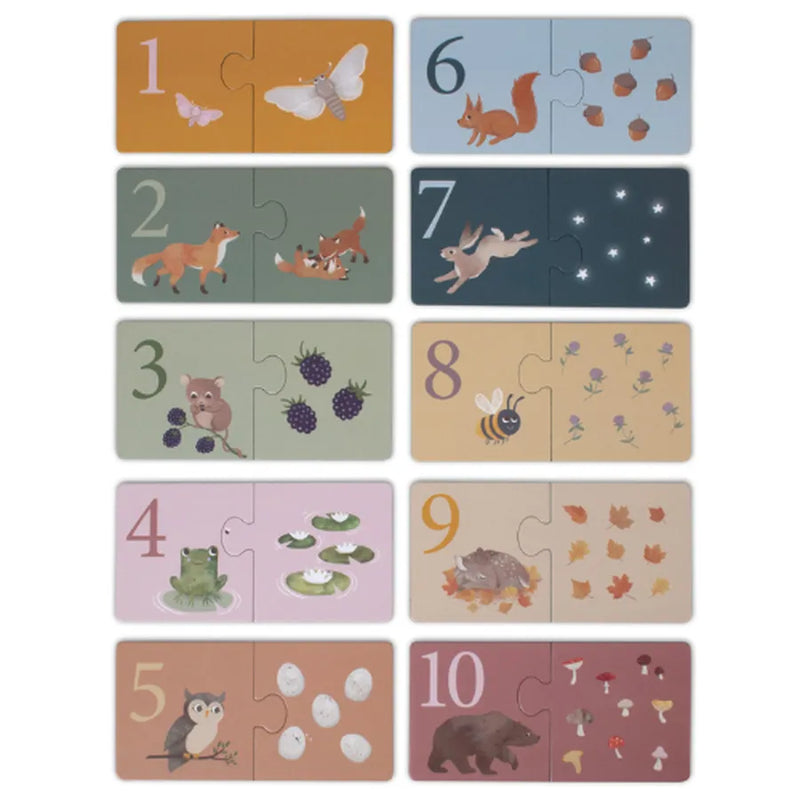 Joc de memorie tip puzzle, Nordic animals