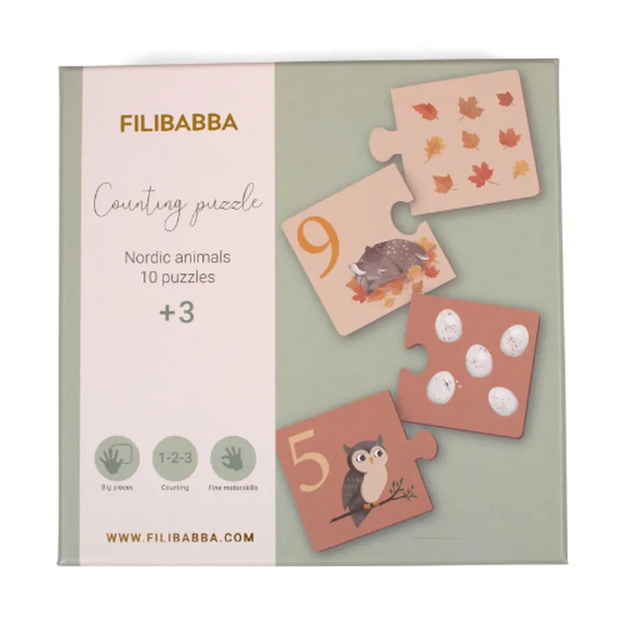 Joc de memorie tip puzzle, Nordic animals