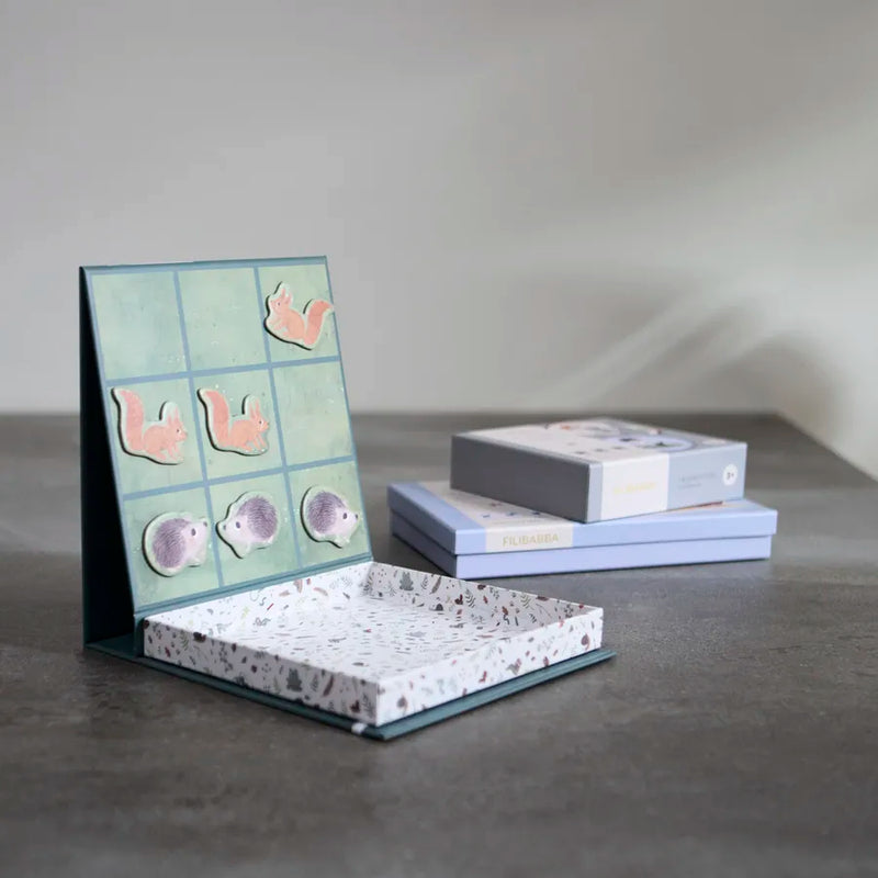 Joc magnetic X și 0, Tic Tac Toe, forest friends