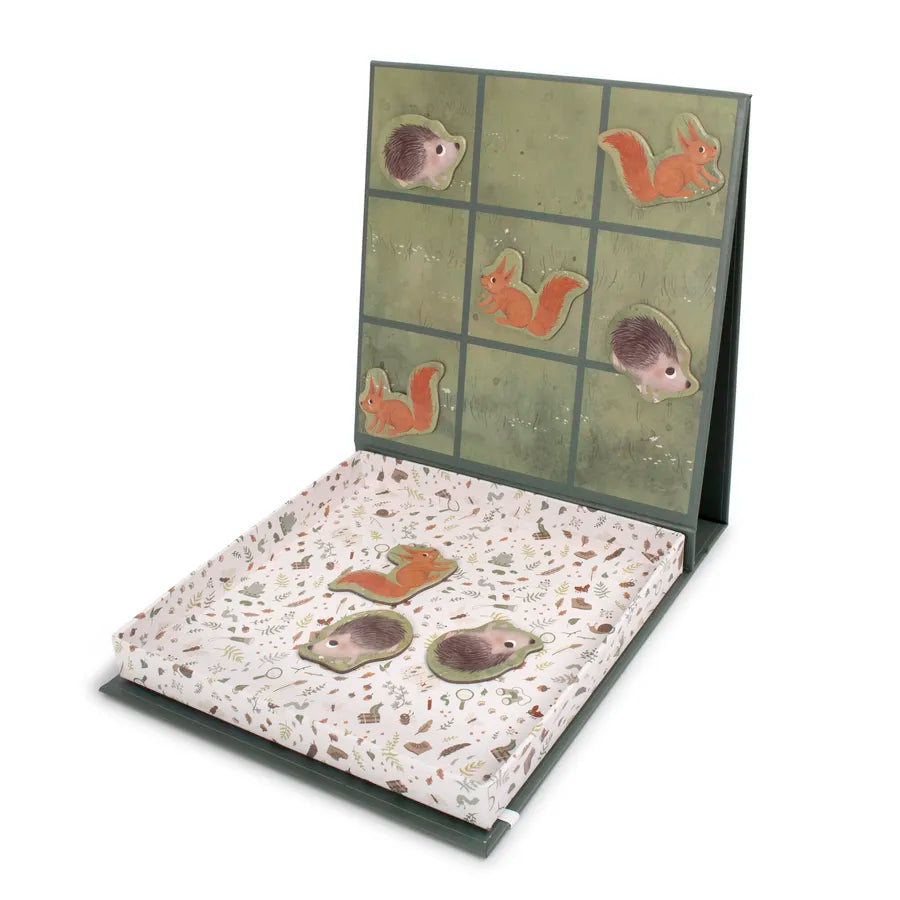 Joc magnetic X și 0, Tic Tac Toe, forest friends