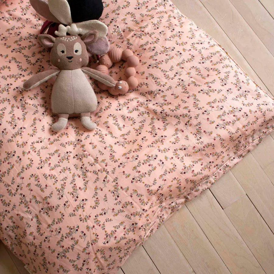 Lenjerie de pat din bumbac organic, Botanical Love, 70 x 140 cm