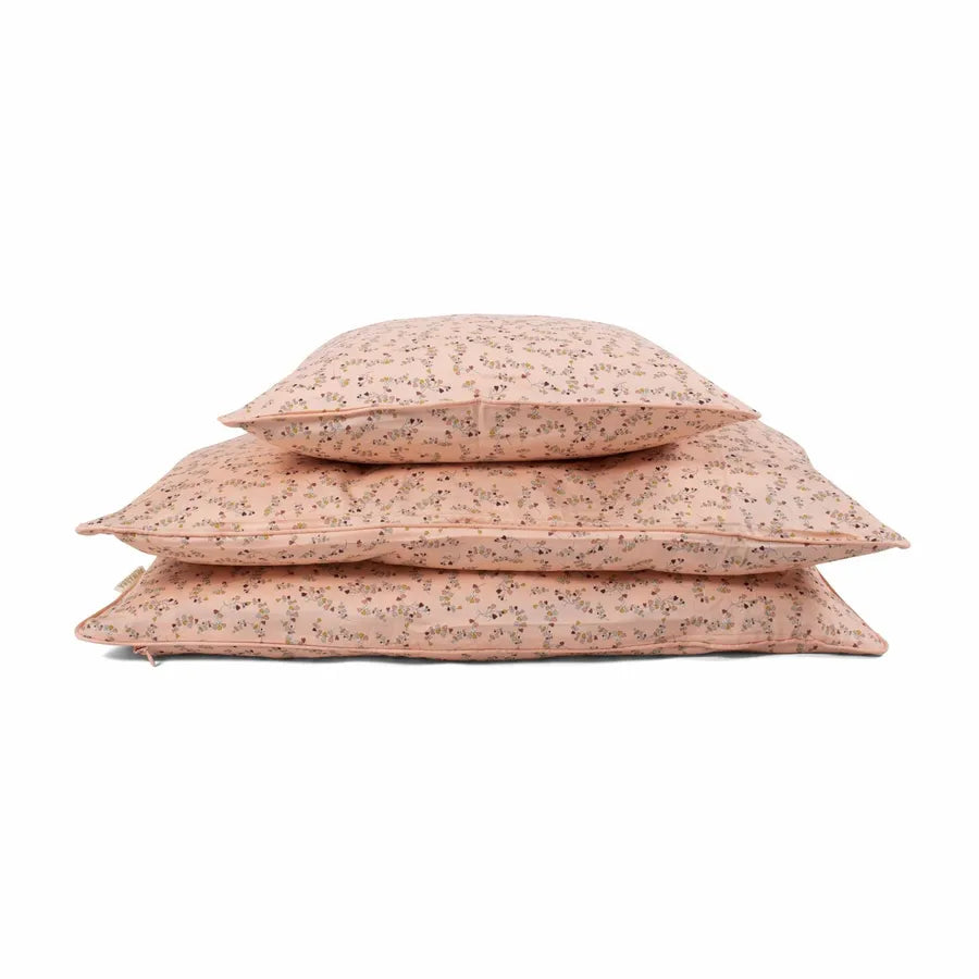 Lenjerie de pat din bumbac organic, Botanical Love, 70 x 140 cm