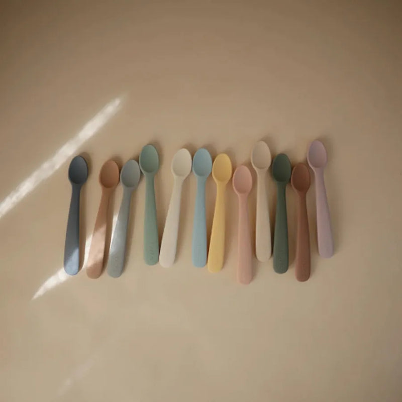 Lingurițe din silicon, set de 2 bucăți, blush/shifting sand