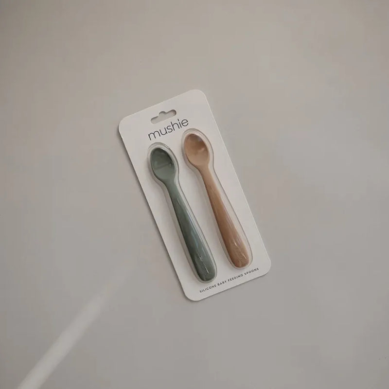 Lingurițe din silicon, set de 2 bucăți, dried thyme/natural