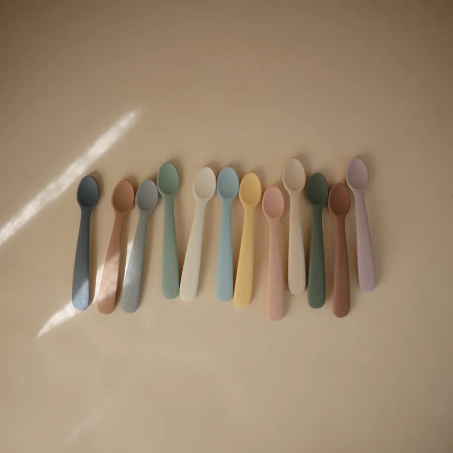 Lingurițe din silicon, set de 2 bucăți, pale daffodil