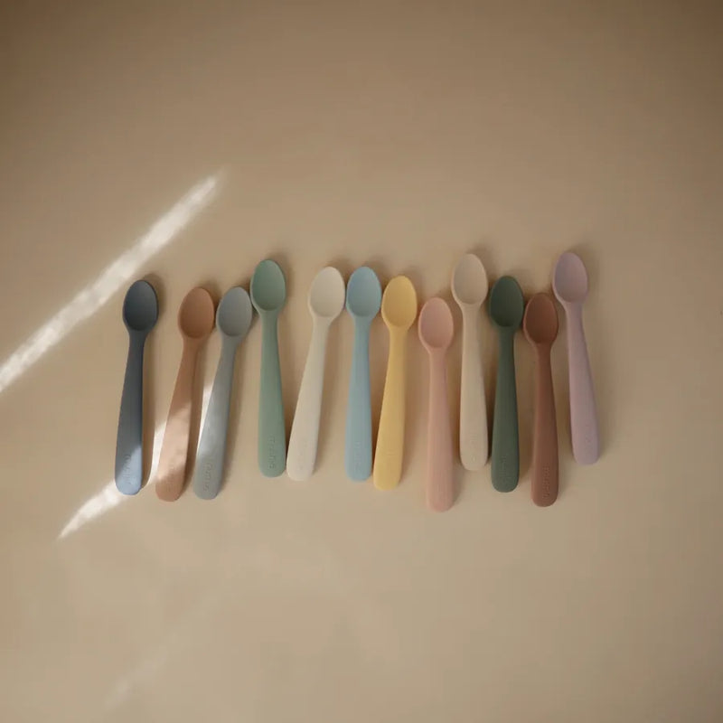 Lingurițe din silicon, set de 2 bucăți, pale daffodil