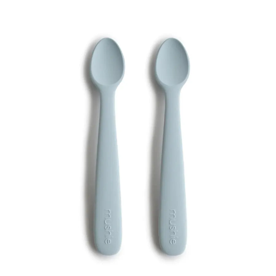 Lingurițe din silicon, set de 2 bucăți, powder blue