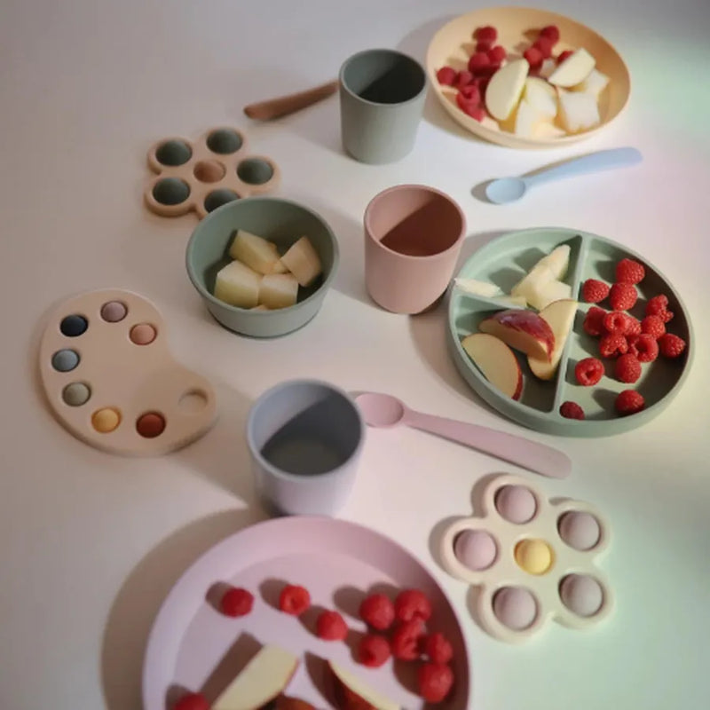 Lingurițe din silicon, set de 2 bucăți, soft lilac