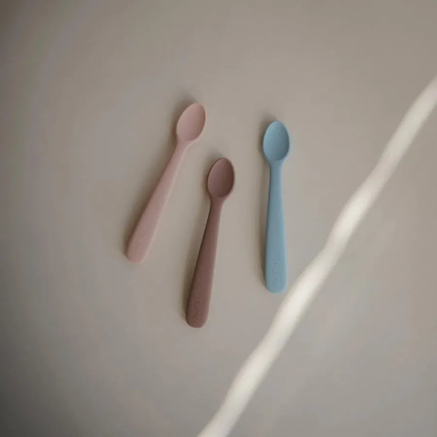 Lingurițe din silicon, set de 2 bucăți, stone cloudy mauve