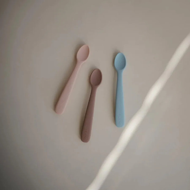 Lingurițe din silicon, set de 2 bucăți, stone cloudy mauve