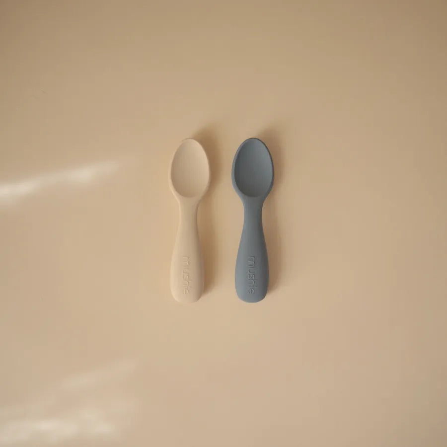 Lingurițe scurte din silicon, set de 2 bucăți, tradewinds/shifting sand