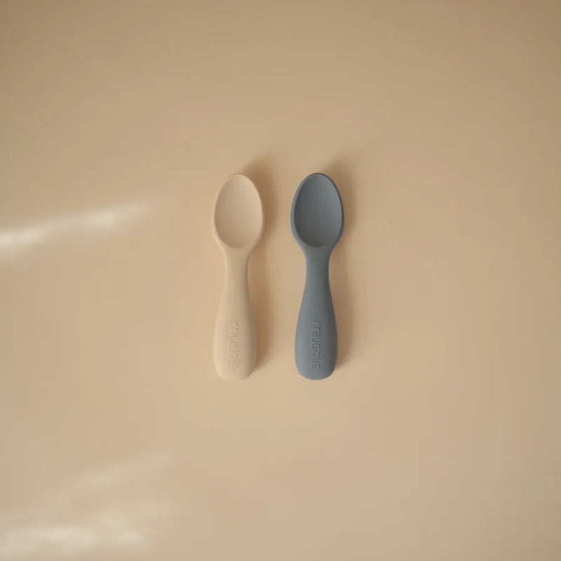 Lingurițe scurte din silicon, set de 2 bucăți, tradewinds/shifting sand