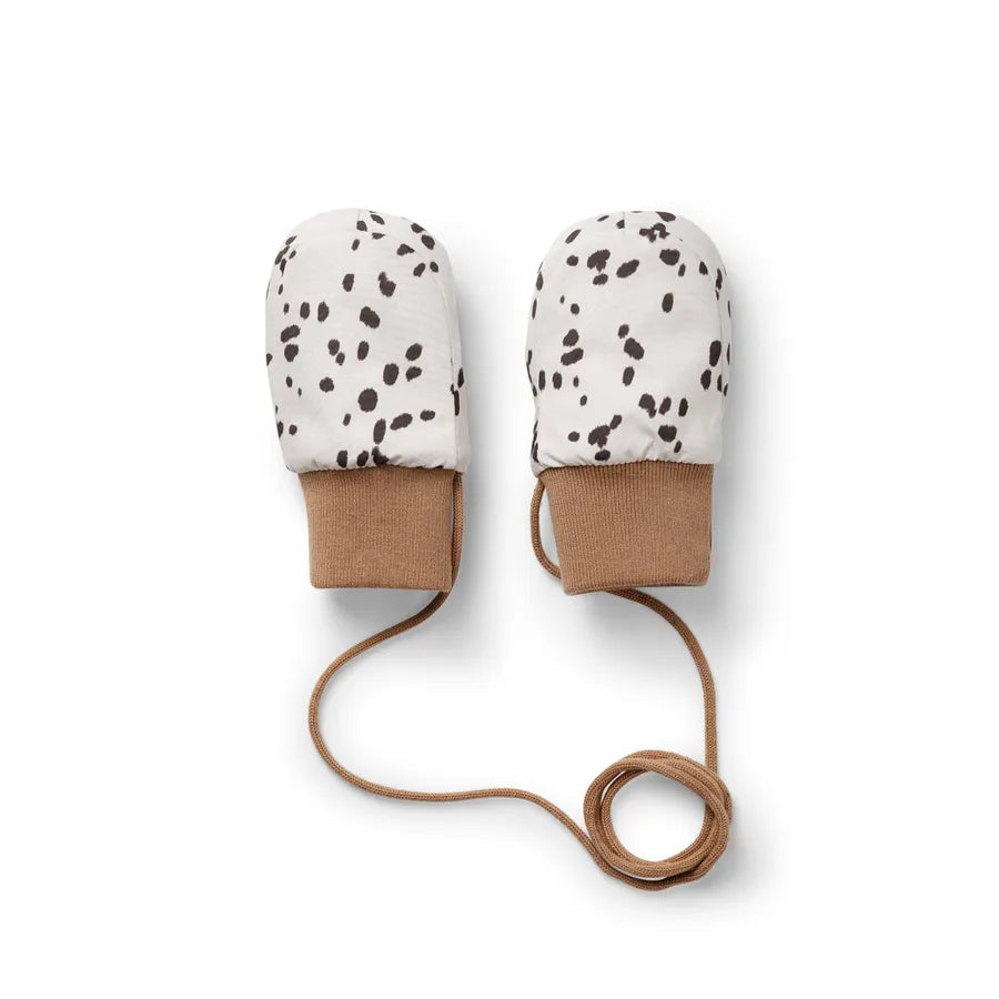 Mănuși din material impermeabil, 0-12 luni, dalmatian dots
