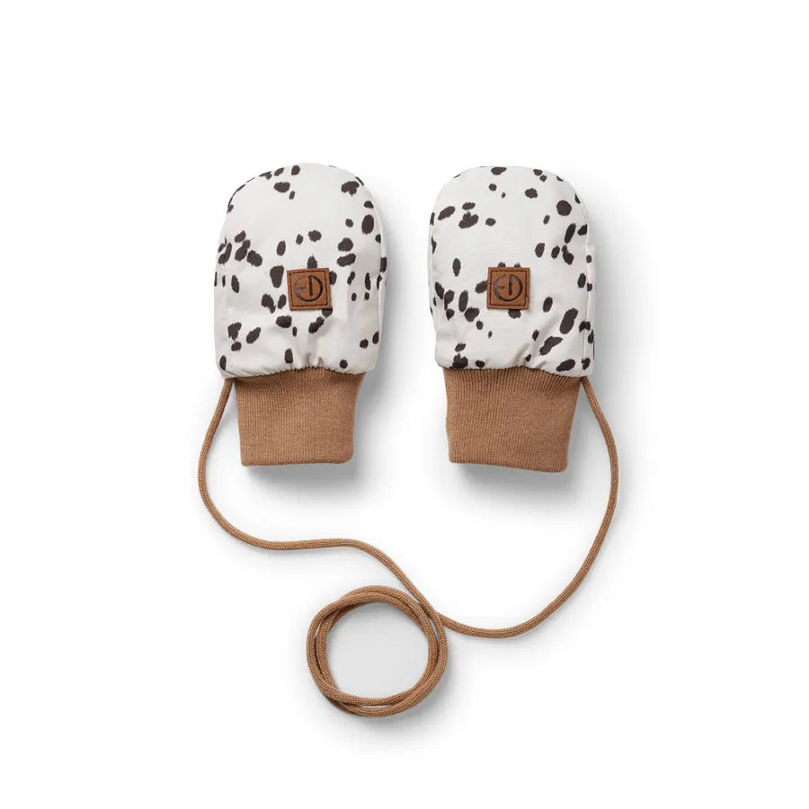 Mănuși din material impermeabil, 0-12 luni, dalmatian dots