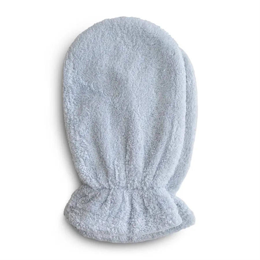 Mănuși pentru baie din bumbac organic, set de 2 bucăți, baby blue