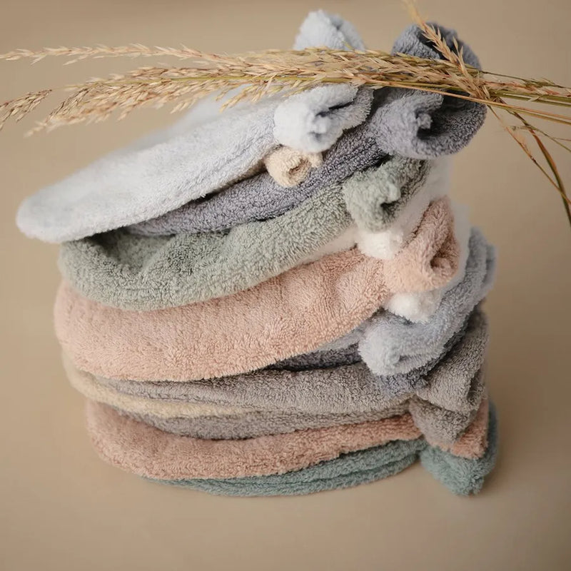 Mănuși pentru baie din bumbac organic, set de 2 bucăți, blush