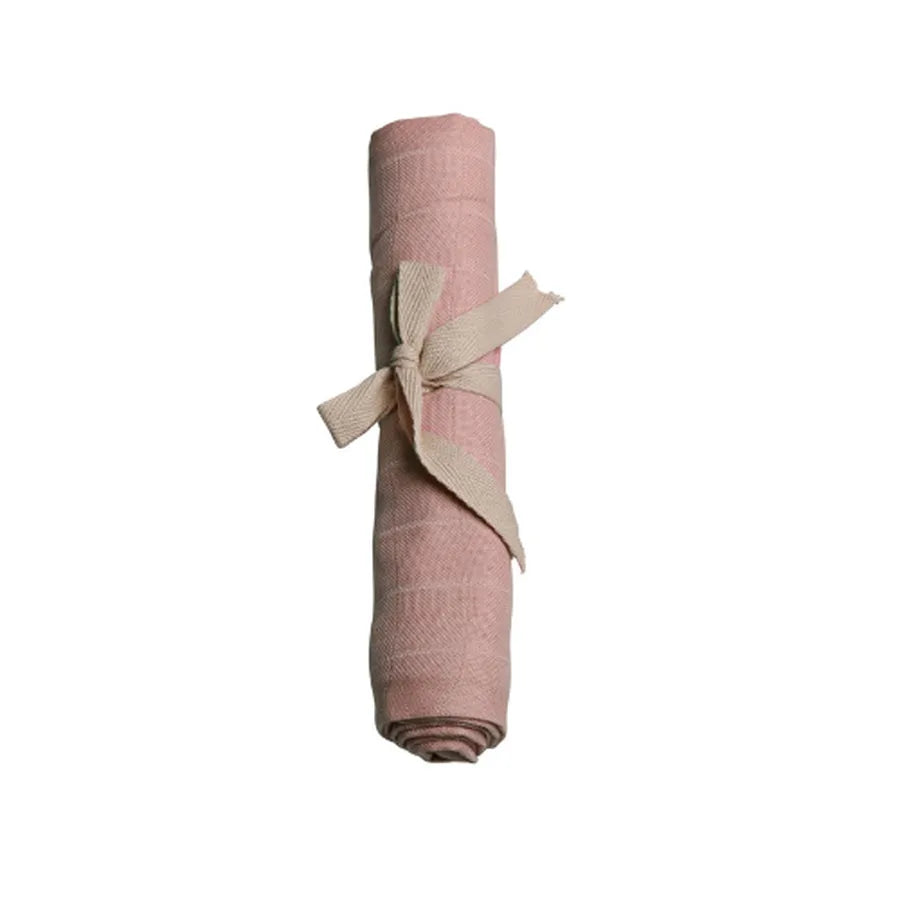 Muselină din bumbac organic, blush, 65 x 65 cm