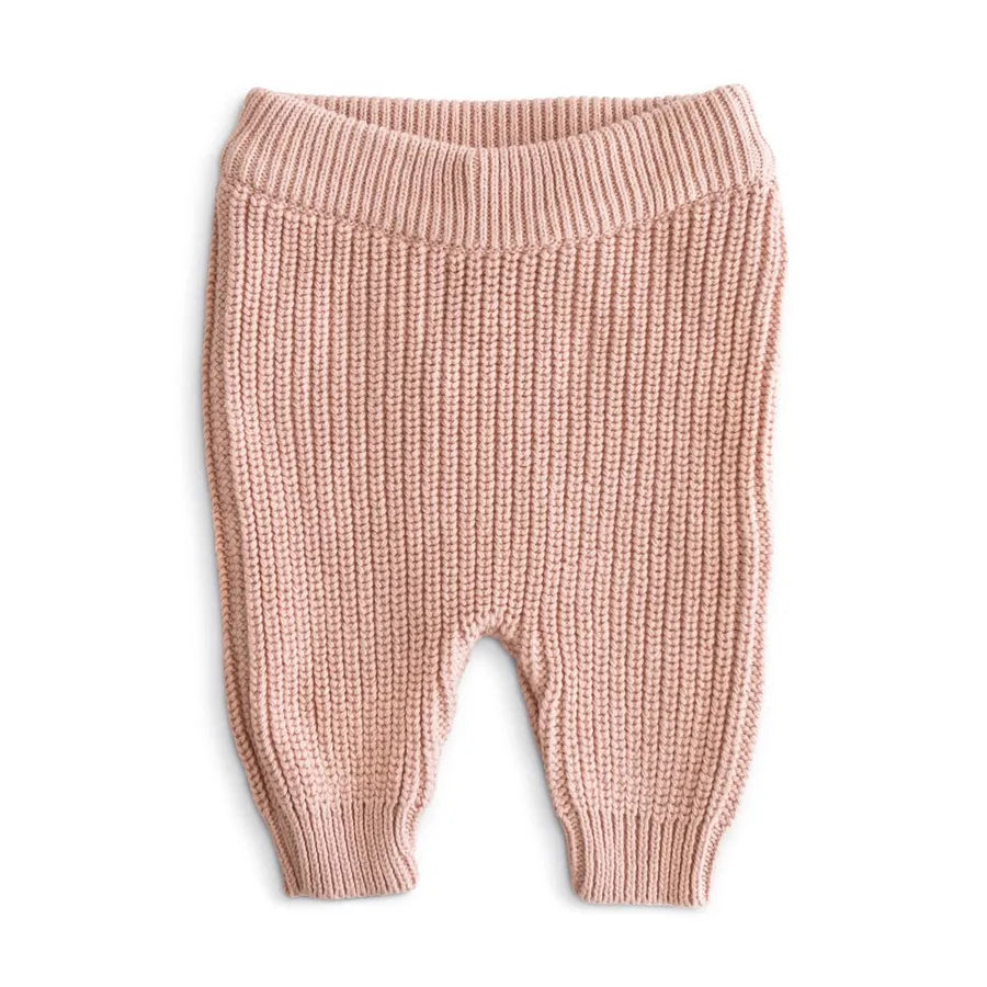 Pantaloni din tricot, Mushie, blush