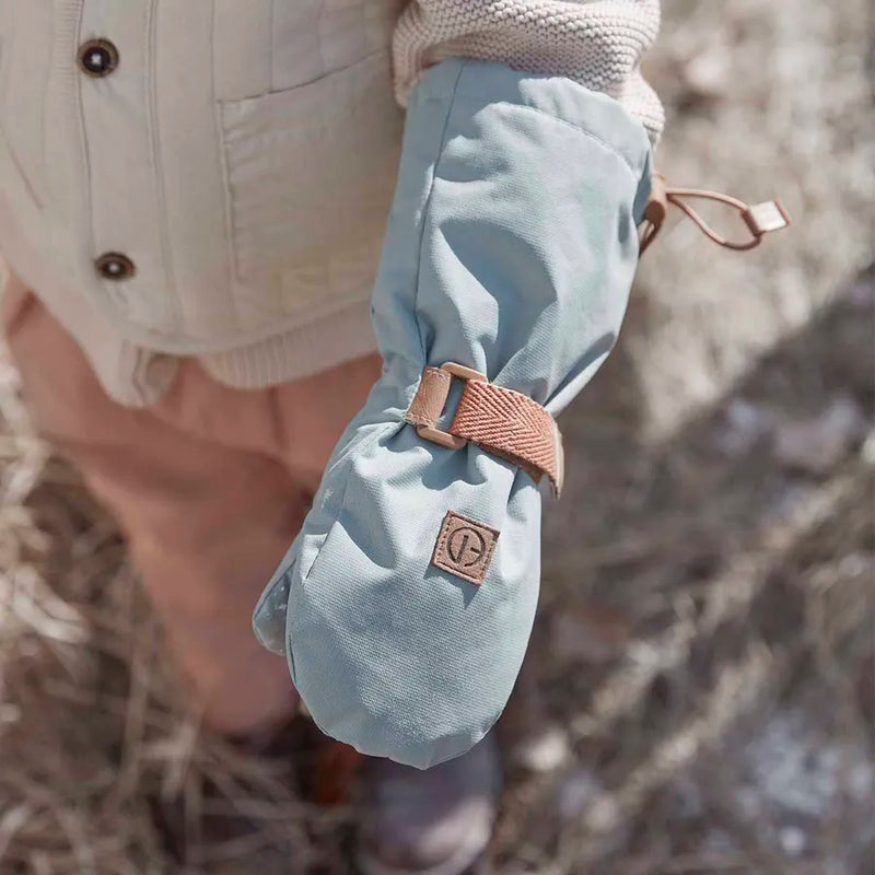 Mănuși din material impermeabil, 1-3 ani, pebble green