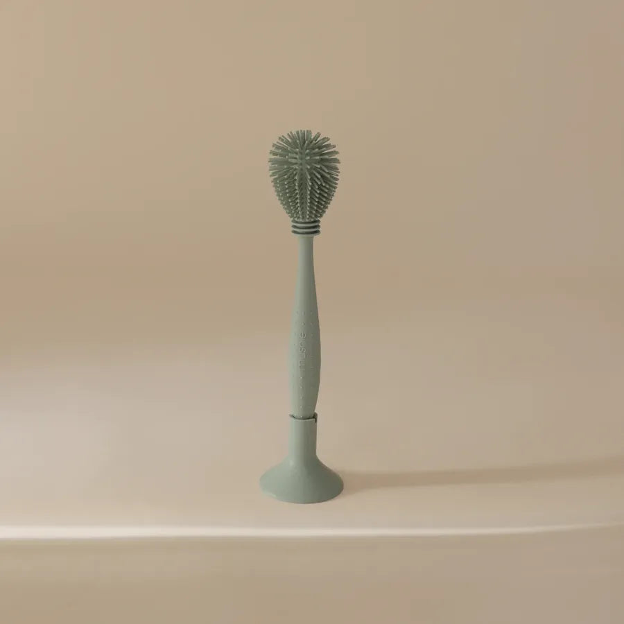 Perie din silicon pentru biberon, cambridge blue