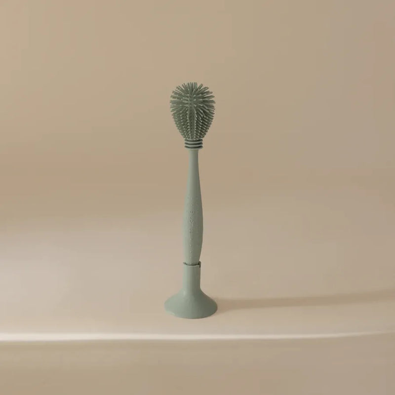 Perie din silicon pentru biberon, cambridge blue