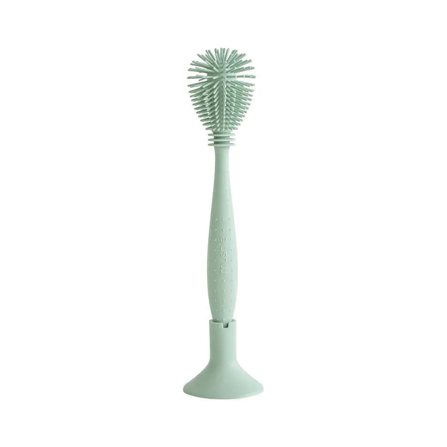 Perie din silicon pentru biberon, cambridge blue