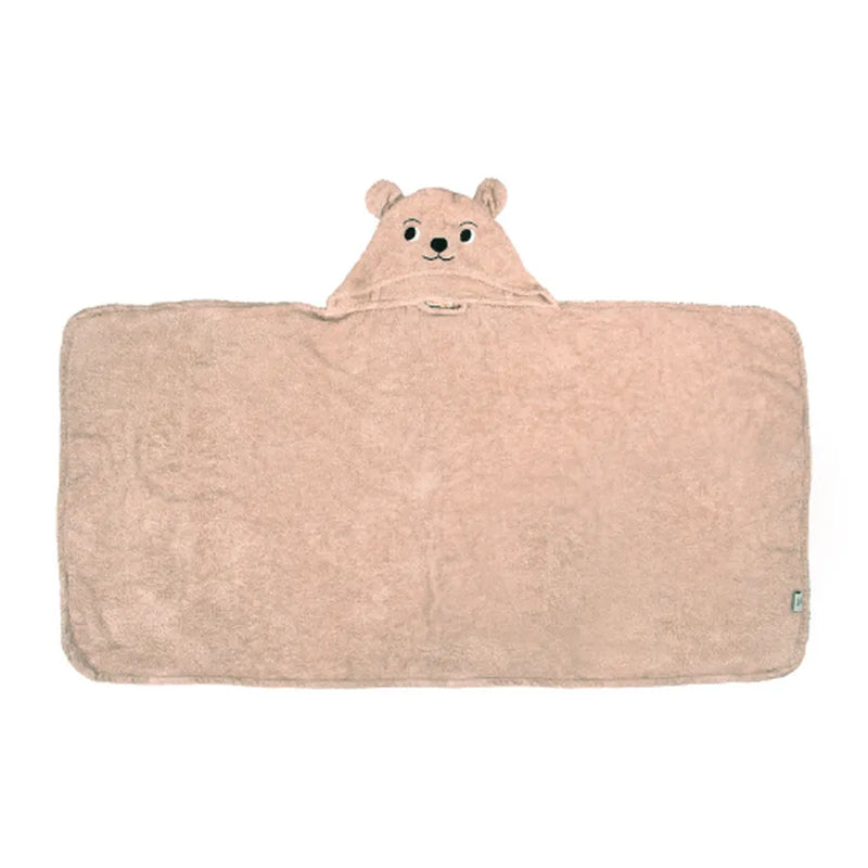 Prosop cu glugă din bumbac organic, 140 x 70 cm, bear