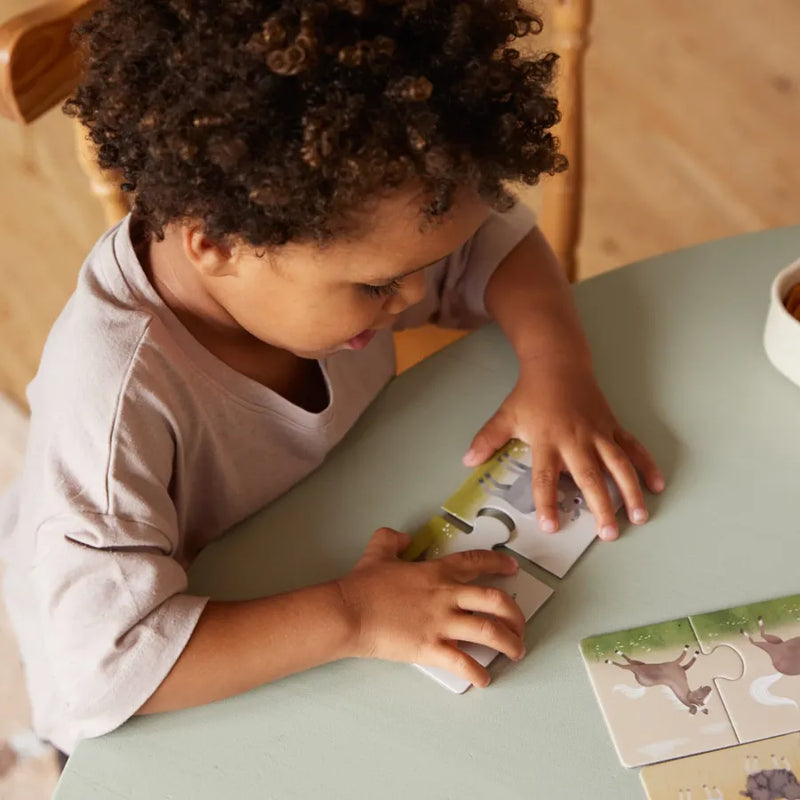 Puzzle, set de 10 bucăți, farm animals