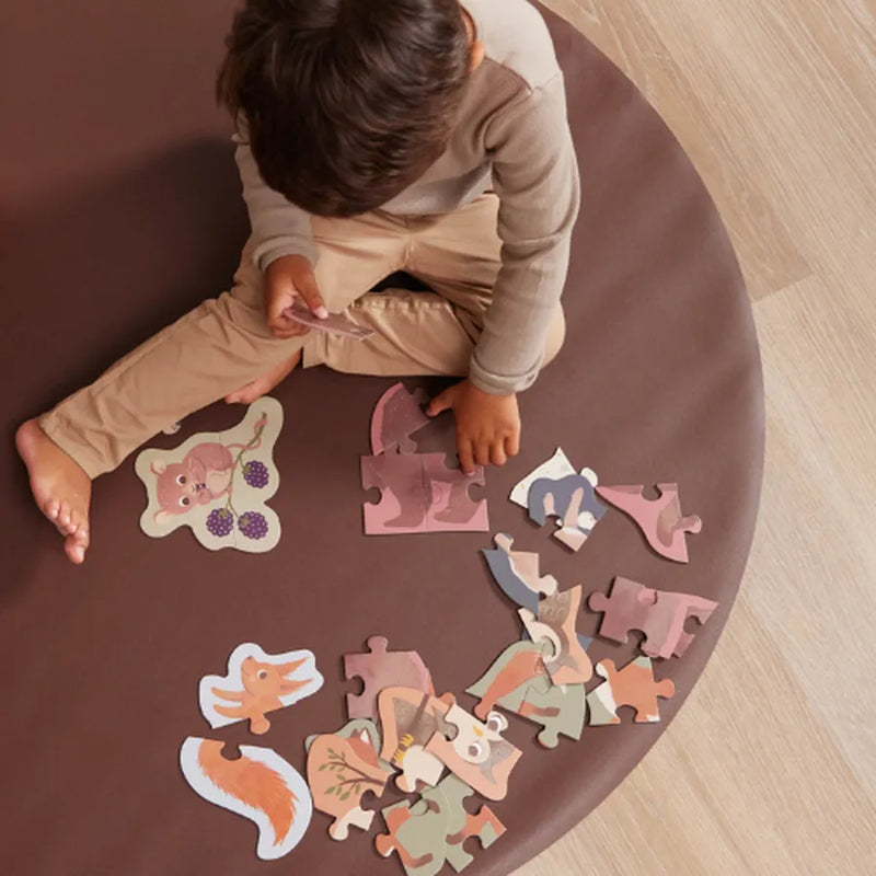 Puzzle din carton, set de 7 bucăți, nordic animals