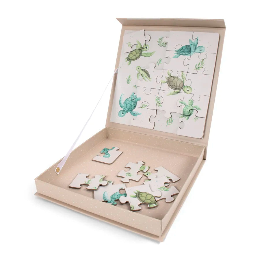 Puzzle magnetic educativ, turtle