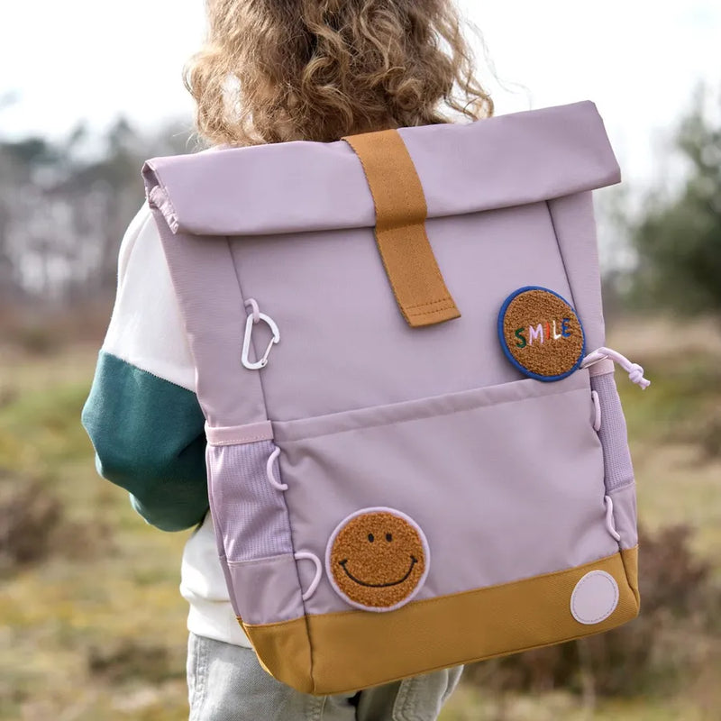 Rucsac Medium Rolltop, Little Gang, lilac