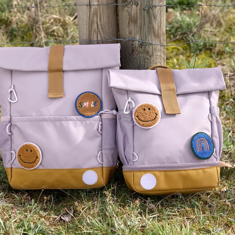 Rucsac Medium Rolltop, Little Gang, lilac