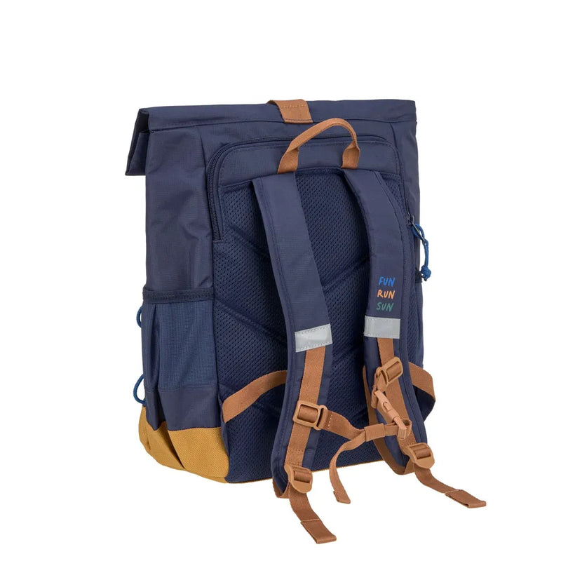 Rucsac Medium Rolltop, Little Gang, navy